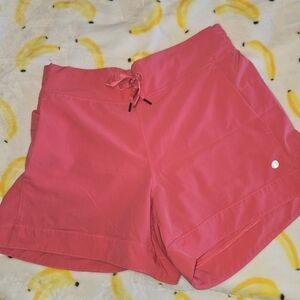Apana Pink Athletic Shorts Lightweight Elastic Waist